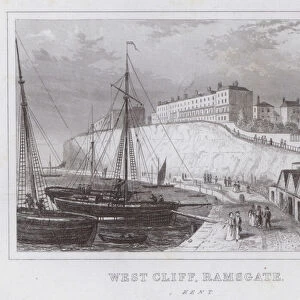 West Cliff, Ramsgate, Kent (engraving)
