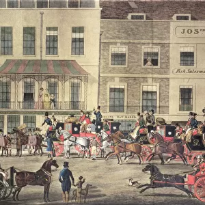 West Country Mails at the Gloucester Coffee House, Piccadilly, engraved by C