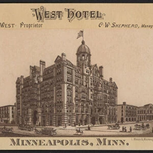 West Hotel, Minneapolis, Minnesota, USA (engraving)