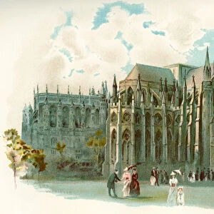 Westminster Abbey in the 19th century, formally titled the Collegiate Church of St