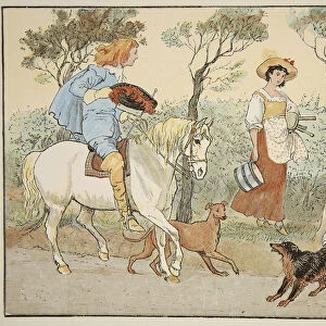 "Where are you going, my Pretty Maid?", illustration from The Milkmaid, pub