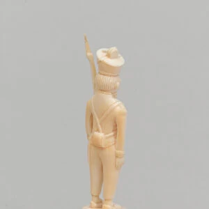 White pawn, chess piece, India, 1820 circa (ivory)