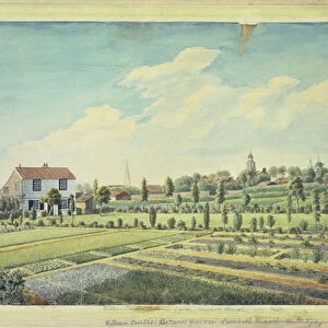 William Curtiss Botanic Gardens, Lambeth Marsh, c. 1787 (w / c on paper)