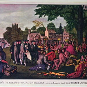 William Penns Treaty with the Indians when he founded the Province of Pennsylvania