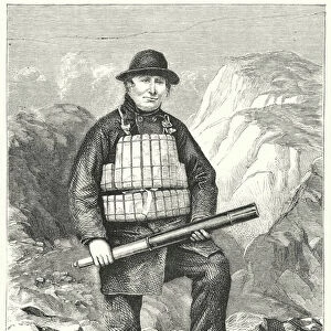 William Rowlands the Coxswain of the Holyhead Life-Boat (engraving)