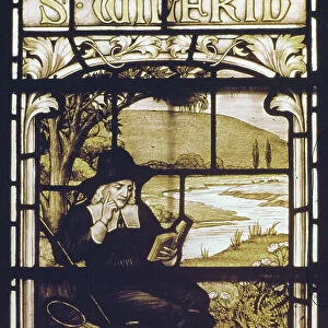 Window depicting Izaak Walton (stained glass)