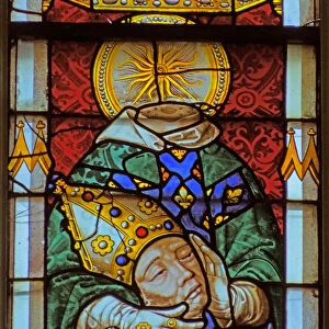 Window depicting Saint Denis (stained glass)