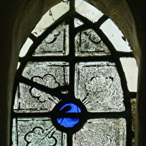 Window N4 depicting grisaille (stained glass)