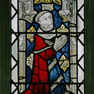 Window w6 depicting a donor - Robert Cavendish (stained glass)