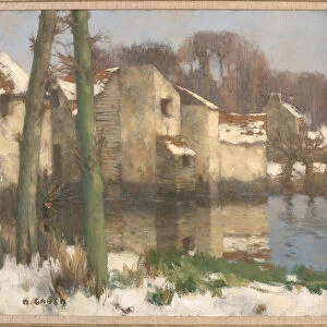Winter in Normandy (oil on canvas)