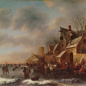 Winter Scene on Ice, 17th century