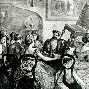 Witchcraft, 1871 (engraving) (b / w photo)