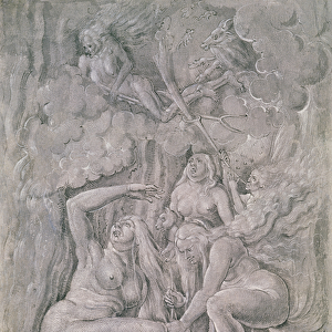 The Witches Sabbath, c. 1515 (pen & ink and gouache on paper)