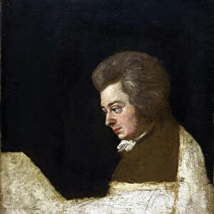 Wolfgang Amadeus Mozart (1756-1791) par Josef Lange (1751-1831), 1789 - Oil on canvas