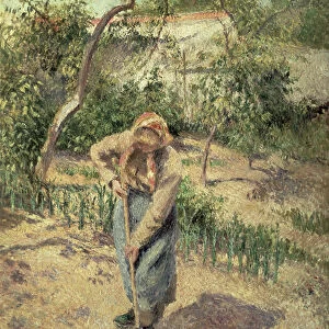 Woman Digging in an Orchard, 1882