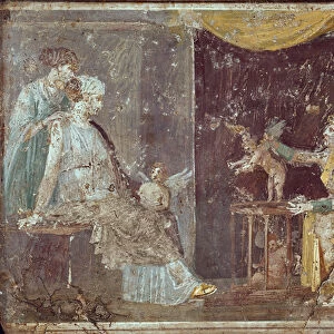 Woman selling Cupids, from Stabiae, 1st century BC-79 AD (fresco)