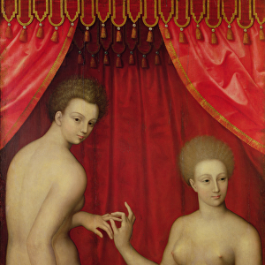 Women Bathing (oil on panel)