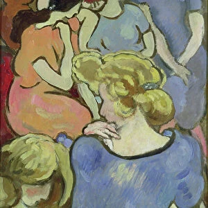 The Women (oil on paper laid down on panel)