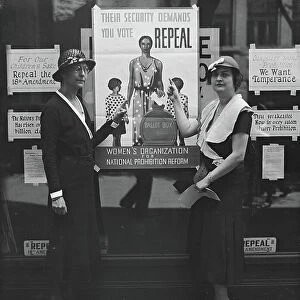 Women's Organization for National Prohibition Reform, Washington DC, 1932 (b/w photo)
