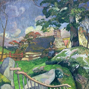 The Wooden Gate or, The Pig Keeper, 1889 (oil on canvas)