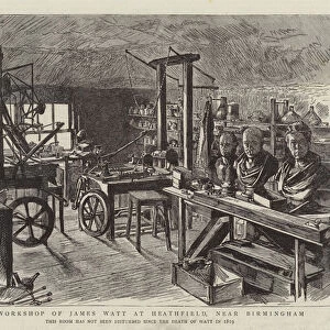 The Workshop of James Watt at Heathfield, near Birmingham (engraving)
