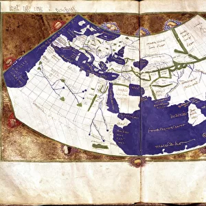 World map of Claudius Ptolemaeus (Claude Ptolemee, 90-168 ap JC)