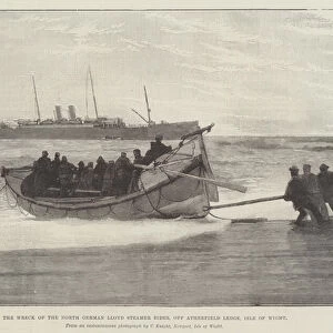 The Wreck of the North German Lloyd Steamer Eider, off Atherfield Ledge, Isle of Wight (engraving)