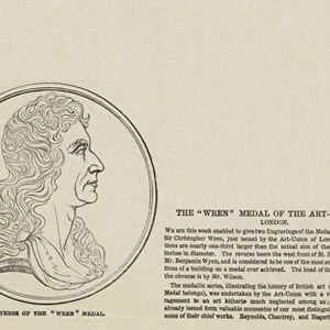 The Wren Medal of the Art Union of London (engraving)
