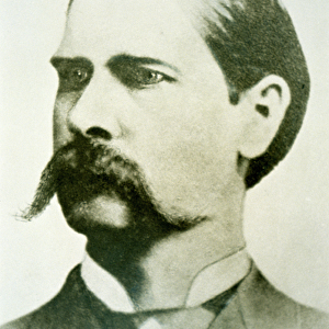 Wyatt Earp (1848-1929) c. 1886 (b / w photo)