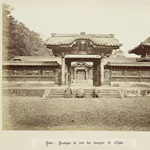 Yedo - Edo - Tokyo - Portico of one of the Chiba Temples - Japan 1880-1910