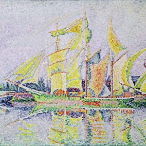 Three Yellow Masts, 1931 (oil on canvas)