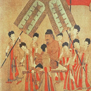 Yongle Emperor, facsimile of original Chinese scroll (coloured engraving)