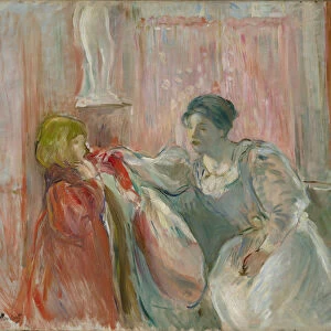 Young Woman and Child, 1894 (oil on canvas)