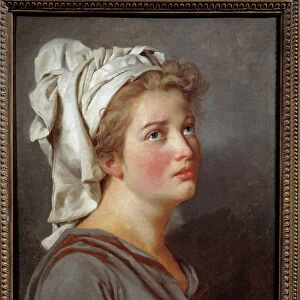 Young woman in turban, 19th century (oil on canvas)