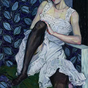 Young Woman in Undergarments, c. 1910-11 (oil on canvas)