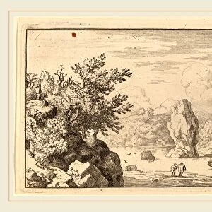 Allart van Everdingen (Dutch, 1621-1675), Rock in the Middle of a River, probably c