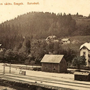 Bahnhof Lauenstein 1905 Landkreis Sachsische Schweiz-Osterzgebirge