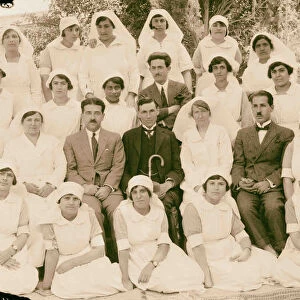 Beirut Hospital staff group 1898 Lebanon Beirut