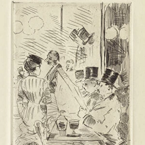 Cafe New Athens 1876 Jean Louis Forain French
