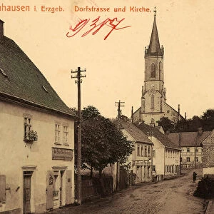 Churches Neuhausen Erzgeb. Buildings 1907 Landkreis Mittelsachsen
