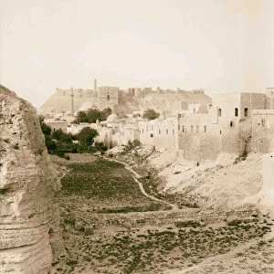 citadel castle Aleppo 1898 Syria