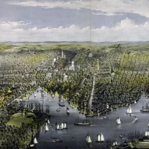 The City of Baltimore, by Currier & Ives, circa 1880, US, USA, America