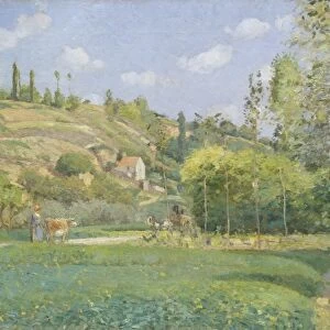 Cowherd Valhermeil Auvers-sur-Oise 1874 Oil canvas