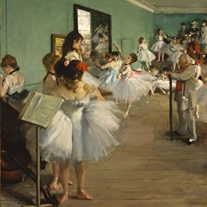 Dance Class 1874 Oil canvas 32 7 / 8 x 30 3 / 8 83. 5 77. 2 cm