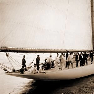Deck of Vigilant, Vigilant (Yacht), Yachts, Seamen, 1893