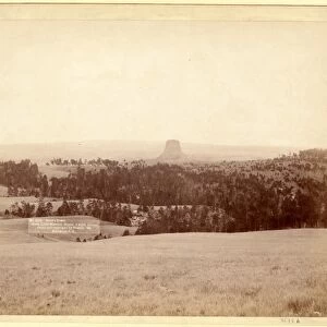 Devils Tower. From Little Missouri Buttes 4 miles distant, John C