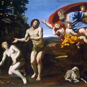 Domenichino, The Rebuke of Adam and Eve, Italian, 1581-1641, 1626, oil on canvas