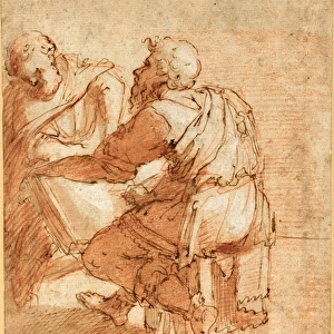 Domenico Beccafumi (Italian, c. 1485 - 1551), Study for The Four Doctors of