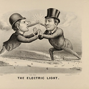 Drawings Prints, Print, Electric Light, Publisher, Sitter, Currier & Ives, Thomas Alva Edison