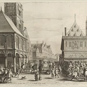 Drawings Prints, Print, Ornament & Architecture, Fete, City, magistrates, taking